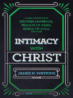 cover image of Intimacy with Christ